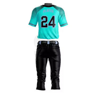 Uniforme de Béisbol Unisex de Alta Calidad, Logotipo Personalizado, Cuello en V, 100% Poliéster, Ligero, Tallas Grandes, Transpirable, Bajo MOQ, Precio Accesible - Product Image 5