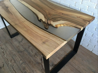 Well Nouvelle arrivée Table à manger en résine époxy et en bois personnalisée et collection de meubles en bois et magasin de meubles de salle à manger