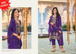 Costume Georgette Sharara de qualité lourde pour femmes magnifiquement brodé pour les fêtes vêtements pakistanais indiens pour le festival de l'Aïd - Product Image 4