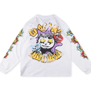 Camiseta de Diseñador de Alta Calidad al por Mayor, Camiseta Larga Estampada Unisex para Hombre - Product Image 4