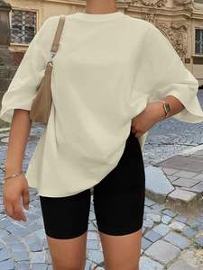 Camiseta de algodón de moda para mujer, ropa ecológica de manga corta con estampado OEM personalizado para pedidos al por mayor - Product Image 5