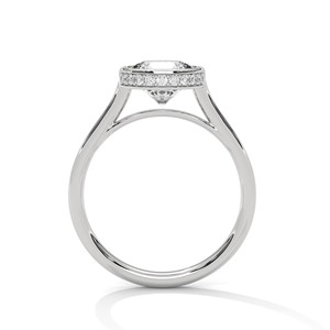 Anillo Solitario de Moissanita con Corte Brillante Redondo de 2.0 ct, Plata de Ley 925, Anillo de Compromiso Clásico - Product Image 5
