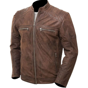 Chaqueta de Cuero de Diseño de Moda para Hombre, 100% Original, Suave y Hecha a Medida - Product Image 3