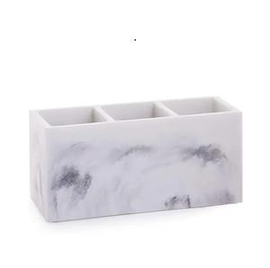 Présentoir en marbre et laiton organisateur à trois niveaux décoratif décor à la maison design moderne avec cuillères support de table fonctionnel - Product Image 5