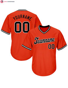 เสื้อเบสบอลสวมหัวคอวีของผู้ชายเสื้อระบายอากาศพิมพ์ลายตัวอักษรพิมพ์ซับลิเมชันออกแบบได้ตามต้องการ - Product Image 1