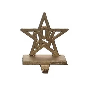 Soporte creativo de calcetín de metal para Navidad, decoración del hogar, gancho de hierro para colgar, accesorios y medias navideñas - Product Image 2