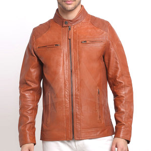 High Quality Men's Leather Jacket Pakistan-Made Top Product for Winter <b>Cow</b> Skin Stand Collar Most Popular - Product Image 1
