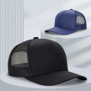 ขายส่งหมวก Trucker ตาข่ายแห้งเร็วหมวกบุรุษกลับปรับได้ธรรมดาเย็บปักถักร้อย unisex ว่างเปล่า 6 แผงออกแบบหมวก Trucker - Product Image 5