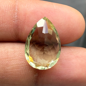 Fabricant indien direct vert aigue-marine à facettes coupe poire poli pierres précieuses en vrac fabrication de bijoux laboratoire synthétique créé - Product Image 5