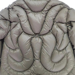 Manteau d'hiver en duvet personnalisé avec logo OEM Veste matelassée à capuche Streetwear Veste épaississante pour homme Manteau Veste pour homme - Product Image 5