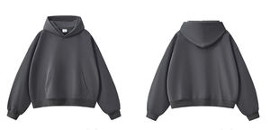 Sweat-shirt boxy court Hip Hop 420gsm Terry Hoodies Logo personnalisé Coupe ajustée pour hommes Automne Hiver Sports Manches longues - Product Image 4