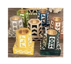 ชุดของขวัญตกแต่งบ้านอิสลามเรซิ่น Bakhoor ชุดไม้ไผ่เรซิ่นไม้ธูป Stick ผู้ถือศาสนาไม้สนไม้จันทน์ - Product Image 1