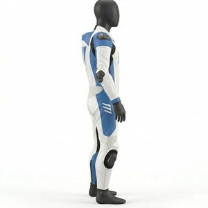 Combinaison de moto, une ou deux pièces, en cuir véritable, pour course, avec logo personnalisé, imperméable. - Product Image 4