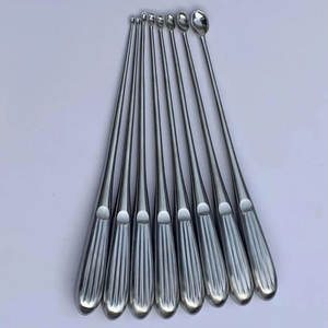 Juego de curetas de hueso Volkmann de 9 PCS Juego de instrumentos quirúrgicos ortopédicos de columna vertebral, - Product Image 1