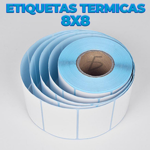 Rotolo di Etichette Adesive Termiche 80mmx80mm, 500 Pezzi, Impermeabili e Termosensibili per Promozioni e Uso Alimentare - Product Image 5