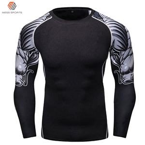 Rashguard de compression pour homme – Logo imprimé personnalisé, haute qualité, séchage rapide, vêtements de performance à prix abordable - Product Image 4