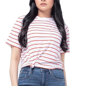 T-shirt pour femme à la mode, design populaire, uni, surdimensionné, décontracté, écologique, coupe ample, impression de haute qualité, personnalisé - Product Image 1