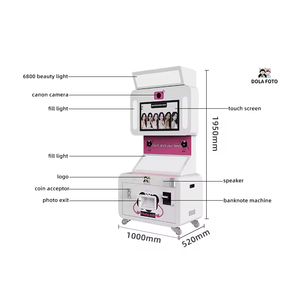 Coque de cabine photo personnalisée avec imprimante et appareil photo et logiciel Distributeur automatique <span class=keywords><strong>Cadre</strong></span> de cabine photo - Product Image 6