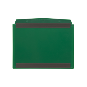 Porte-documents avec poche transparente, magnétique, DIN A7 paysage, Vert, 2 bandes magnétiques, 10 pcs / paquet. - SD2M/7110-05 - Product Image 2