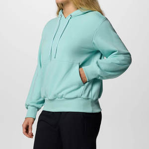 Servicio personalizado OEM de calidad superior Sudadera con capucha para mujer 100% algodón Ropa informal de invierno Sudaderas con capucha y manga larga para mujer - Product Image 3