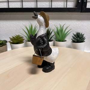 Statua di anatra in legno intagliata a mano YEEYAYA decorazione per la casa scultura e statuette animali da fattoria camera arredamento - Product Image 3