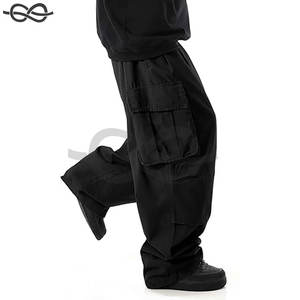 Pantalones Cargo holgados con bolsillo lateral y cordón para hombre, pantalones holgados para correr, cómodos, versátiles, elegantes, informales, para actividades al aire libre - Product Image 4