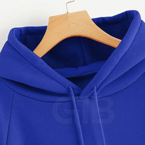 Meilleure vente de sweats à capuche pour femmes de haute qualité tenue décontracté prix raisonnable col à capuche tissu tricoté logo avant pour la saison d'automne - Product Image 4