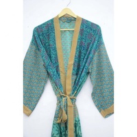 Robe Kimono en soie faite à la main, motif Floral, Robe longue de plage pour femmes, nouvelle collection