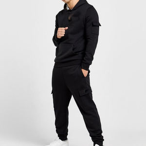 Fabricación de chándal atlético de 2 piezas con logotipo personalizado para hombre, chándal informal con cremallera completa para correr, conjunto de entrenamiento, ropa deportiva, chándal - Product Image 2