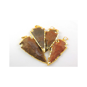 Colgante de Punta de Flecha de Latón Galvanizado Vintage de 60mm, Entrega Global de Prosperidad y Abundancia para Niños - Product Image 1