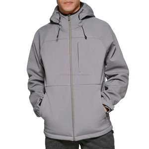 Vente en gros de vêtements personnalisés Veste softshell imperméable et décontractée coupe-vent unie pour hommes Veste à prix bon marché - Product Image 1