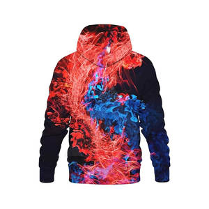 Nueva llegada de los hombres 3D impreso invierno pulóver Sudadera con capucha de alta calidad Casual sólido duradero polar lavado con capucha Logotipo de Color personalizado - Product Image 2
