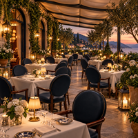 Chaise de restaurant commerciale de style italien et américain, en cuir, avec structure en bois, coussin rembourré, fauteuil