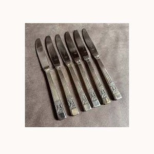 Best Selling Stainless Steel Silver Plated <b>Knife</b> <b>Fork</b> <b>Spoon</b> <b>set</b> Laser Lining & Embossed End Handle cutlery Butter <b>Knife</b> <b>Set</b> - Product Image 1