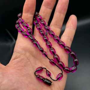 La pulsera de Venta caliente árabe de forma redonda de resina de cuentas de Rosario Tasbih de moda es multicolor - Product Image 4