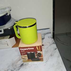 Stainless Steel <b>Coffee</b> <b>Mug</b> Lid Hand Grip Double Wall Insulated Leakproof Spill Proof <b>Thermal</b> Dishwasher Microwave Safe Easy - Product Image 2