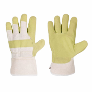 Guantes de trabajo de cuero de grano de vaca de alta resistencia Guantes de aparejo de seguridad industrial resistentes a altas temperaturas Talla XL - Product Image 5