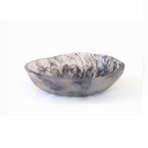 Handmade Round Resin <b>Serving</b> <b>Dish</b>-for Dinner Snacks Fruit Salad <b>Breakfast</b> Cereal & Dessert Polished for Party Occasions - Product Image 2