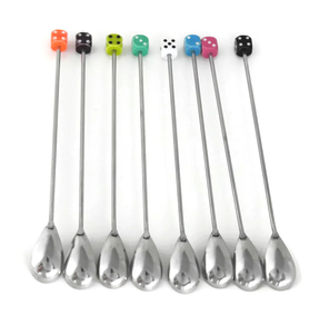 ช้อนคนเครื่องดื่มทำจากโลหะช้อนคนค็อกเทลช้อนคนเครื่องดื่มสำหรับใช้ในร้านอาหารและชา - Product Image 6