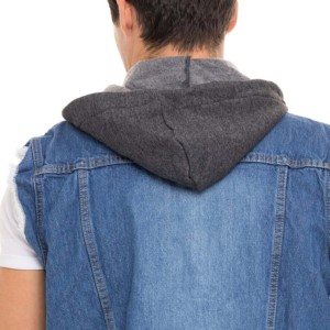 Venta al por mayor hombres tendencia chaquetas de mezclilla 100% Chaleco de mezclilla estilo sin mangas chalecos de mezclilla piedras personalizadas OEM hombre Jeans chaleco para niños - Product Image 3