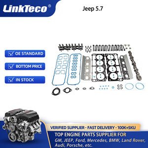 Kit de reconstrucción de reacondicionamiento de motor Linkteco, elevadores de pistones, juego de juntas de cabeza de aceite de árbol de levas para 2009-2021 Chrysler <span class=keywords><strong>Dodge</strong></span> Jeep 5.7L Hemi - Product Image 2