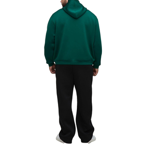 Nouveau design, sweat-shirt en molleton 100% coton, vert uni, hiver, broderie personnalisée, streetwear, haute qualité, écologique, coupe-vent - Product Image 6