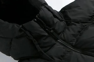 Chaqueta acolchada con capucha brillante informal para hombre de alta calidad, chaquetas acolchadas de lona personalizadas para invierno - Product Image 2