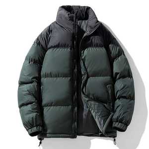 Chaqueta de invierno acolchada de algodón unisex diseño hinchado a prueba de viento para hombres - Product Image 2