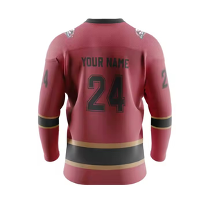 Jersey de hockey sobre hielo de alta calidad con estampado de malla sublimada de poliéster para hombre, jersey de hockey sobre hielo personalizado de gran oferta - Product Image 1