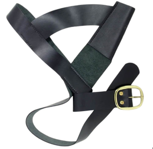 Plus haute qualité marron Bess taille ceinture américaine historique Reproduction Simple Vintage Style grenouille pour boucle vache cacher cuivre - Product Image 2