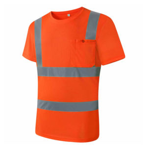 Dernières conceptions de marque haute visibilité hommes manches courtes vêtements de travail chemise équipage Fitness nouveau Design hommes chemises de sécurité pour garçons - Product Image 2