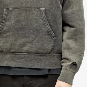 Sudadera con capucha para hombre de peso pesado de gran tamaño Streetwear Pullover vintage ácido lavado recortado sudaderas con capucha desgastadas - Product Image 5