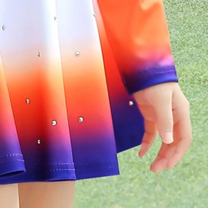 Écolière garçon ensemble avec strass de haute qualité Cheerleading Costumes équipe Performances scène Cheer uniforme femmes manches longues - Product Image 5