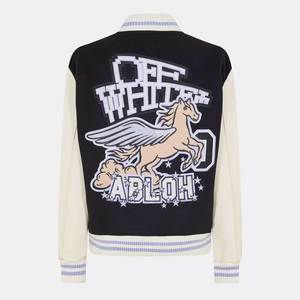 2025 <b>Women</b> Letterman <b>Jackets</b> All Satin Polyester Hot <b>Bomber</b> Style Ladies Casual Baseball <b>Jackets</b> 2025 New Designs - Product Image 2